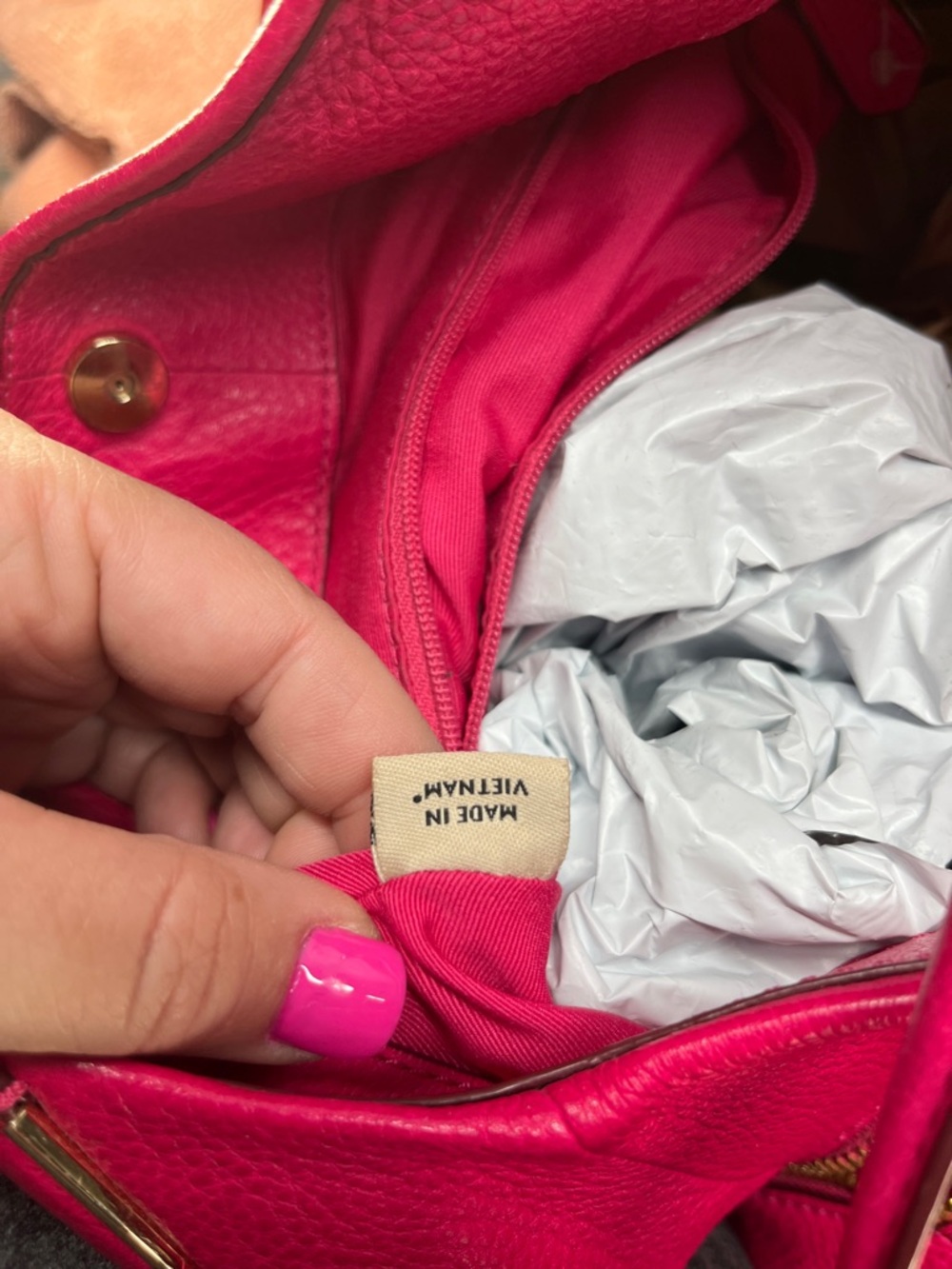 7000 Coach pink leather shoulder bag 7000COACHP - Picture 12 of 15